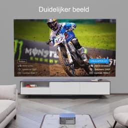 1080P Full HD Beamer met WiFi6, 20000 Lumen en 4D Trapezkorrektur - Ideaal voor Heimkino — thumbnail 3