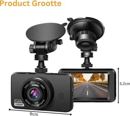 MKSS® Dual Dashcam - Dashcam voor Auto - Dashcams - Zwart — thumbnail 2