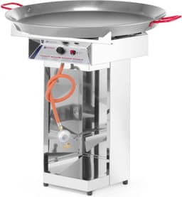 HENDI Paella barbecue – roestvrij staal – 7kW – ø800 mm – inclusief gasslang en drukregelaar — thumbnail 2