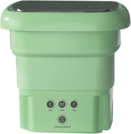 Opvouwbare mini-wasmachine - imiteert handwrijving - gezonde geïntegreerde draagbare wasmachine voor ondergoed - groen Wasmachine rek — thumbnail 1