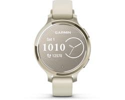 Garmin Lily 2 Active - Smartwatch - 35 mm - Lunar Goudkleurig met Bone Siliconen Bandje