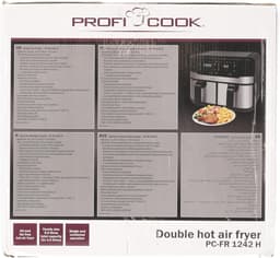 Hete Lucht Friteuse 9 Liter met Dubbele Kamer - XXL Frituurpan met Touchscreen en 9 Programma's — thumbnail 11