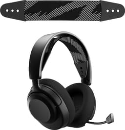 kwmobile vervangende koptelefoonband voor SteelSeries Arctis NOVA 1 / NOVA 1X / NOVA 3 koptelefoon band - Nylon zachte hoofdband voor hoofdtelefoon in zwart / grijs — thumbnail 1