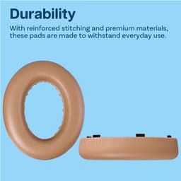 Vervangende Oorkussens voor Bose NC700 / Bose 700 Noise Cancelling Hoofdtelefoon van MMOBIEL - Memory Foam en Protein PU Koptelefoon Oorkussens - Noise Isolation Earpads – Khaki — thumbnail 2