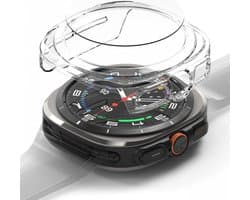 Ringke Slim + Glass | Hoesje + Screen Protector Geschikt voor Samsung Galaxy Watch Ultra 47MM | Case met 9H Tempered Glass | Transparant