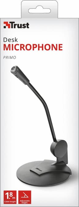 Trust Primo Microfoon - PC Microfoon – Bedrade Microfoon – 3,5 mm aansluiting – Bureau Microfoon – Microfoon voor pc en laptop — thumbnail 3