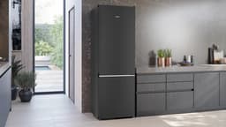 Siemens iQ500 KG49N4XAF koel-vriescombinatie Vrijstaand 440 l Zwart — thumbnail 4