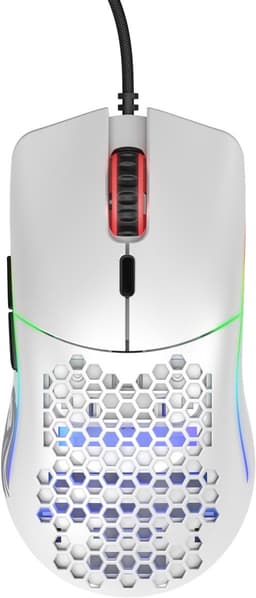 Glorious PC Gaming Race Model O (regular) - Muis voor gaming - Optisch - 6 knoppen - 12 000 dpi - Mat wit — thumbnail 1