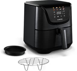 Klarstein Aerovital Deluxe Heteluchtfriteuse / Air fryer - 1700 W - 8 Functies - Inclusief Accessoires - 200°C - Timer - Zwart — thumbnail 1