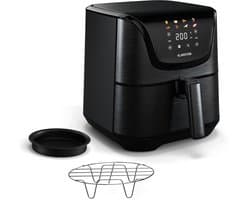 Klarstein Aerovital Deluxe Heteluchtfriteuse / Air fryer - 1700 W - 8 Functies - Inclusief Accessoires - 200°C - Timer - Zwart
