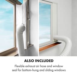 Klarstein Mobiele airconditioner met luchtafvoerslang, 3-in-1 airconditioner met ventilator, luchtontvochtiger & nachtmodus, Kleine & draagbare airconditioner voor thuis & op kantoor, Laag verbruik, 12000 BTU,35 kW - voor Kantoor — thumbnail 15