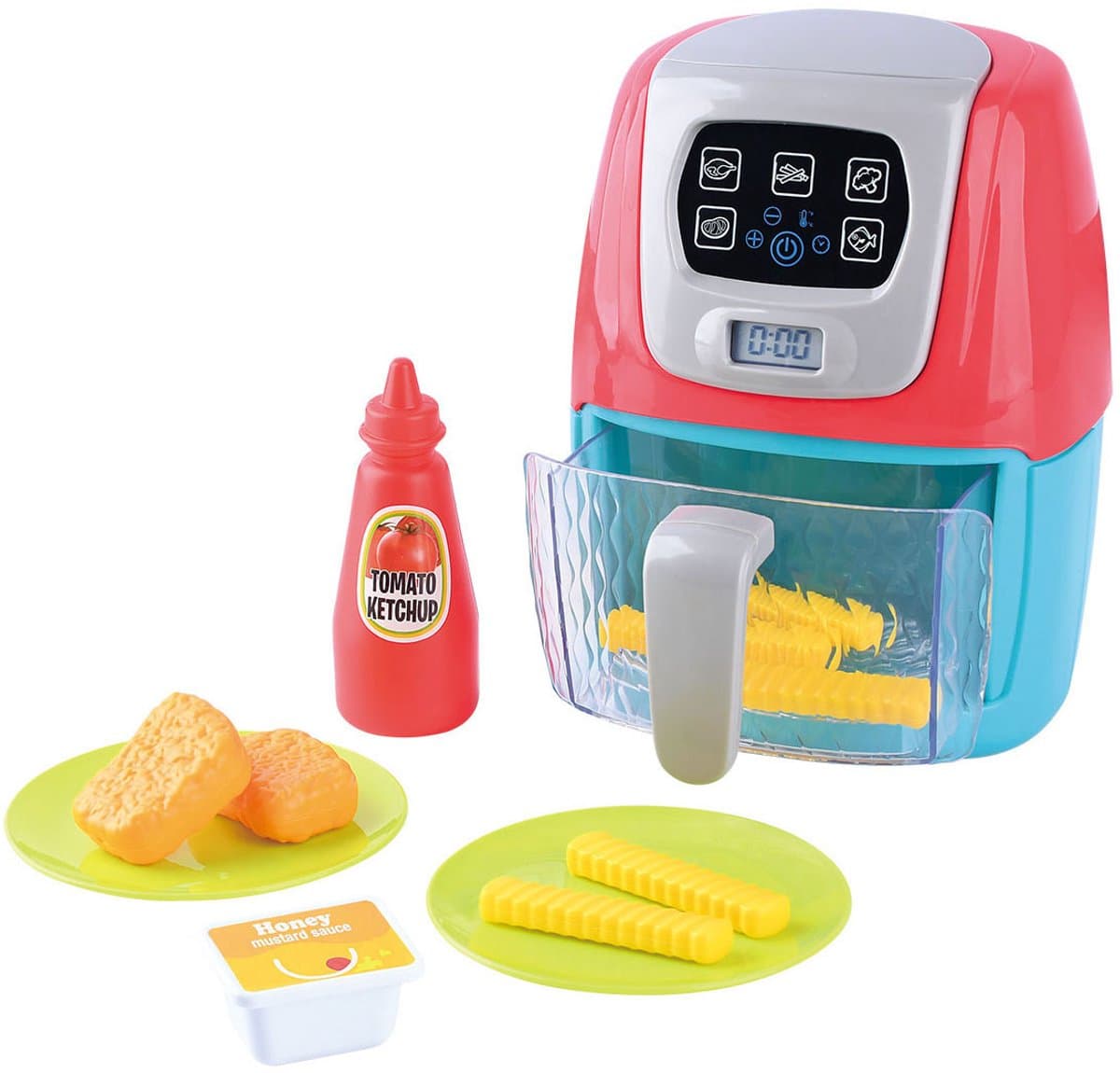 Play Airfryer speelgoedset - interactieve keuken speelset 13-delig. — afbeelding 1