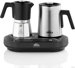 Arzum OKKA Rich Moka Koffiepot OK0027-0500 | RVS/Zwart - Moka- en Espressopot - 7 functies - 1350W — thumbnail 1