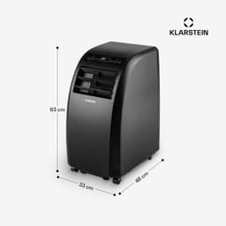 Klarstein Mobiele airconditioner met luchtafvoerslang, 4-in-1 airconditioner met ventilator, luchtontvochtiger & nachtmodus, Kleine & draagbare airconditioner voor thuis & op kantoor, Laag verbruik, 10000 BTU,0 kW voor 42 m² - voor Kantoor — thumbnail 11