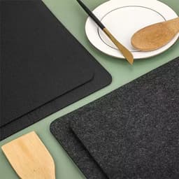 Hittebestendige mat voor Airfryer - Bescherming Frituurpan - 4 Stuks - aanrechtbladbeschermers - koffiezetapparaatmat - Ovenbeschermingsmat - 43*30CM - Vilt — thumbnail 3