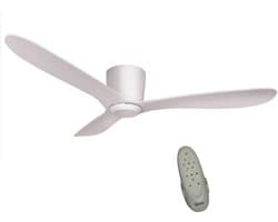 Plafondventilator met Afstandsbediening Ø 132 cm – Fluisterstil – Energiezuinig – 6 Snelheden – Zomer- & Winterstand – Aeolus Cetus Eco Wit — afbeelding 1