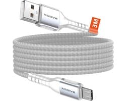 Xssive Micro USB oplader kabel - geschikt voor E-reader, powerbank & meer - 3 meter extra lang