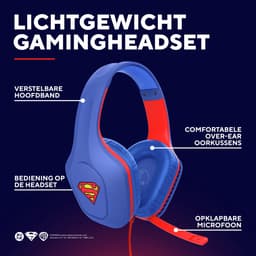 Trust GXT 415SM Zirox - Bedrade Superman Gaming Headset - voor PC, PS4, PS5, Xbox & Switch - Stereo - Superman Blauw — thumbnail 3