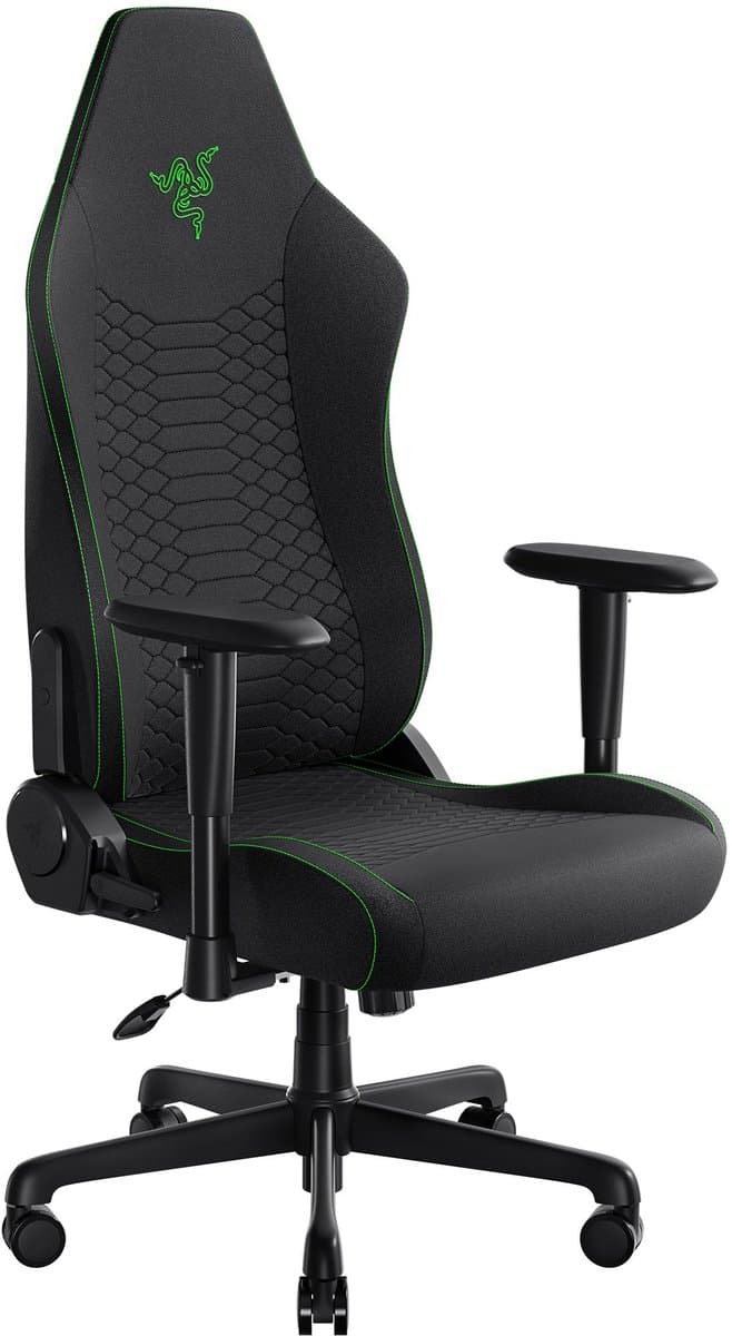 Razer Iskur V2 X - Gaming Stoel - Rughoek 152° - Verstelbaar - Rugsteun - Ergonomisch - Zwart Fabric — afbeelding 1
