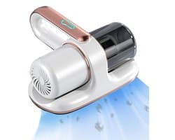 Mite Vacuum Cleaner for Mattresses 13 kPa Extraction with UV Light, HEPA Filter - Destroys 99.99% of All Mites
