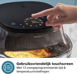 Philips 3000 Series Airfryer - NA341/00 - Kijkvenster - RapidAir Plus - 7.2L - Tot 6 Personen - Zwart — thumbnail 10