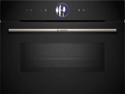 Bosch CMG7361B1 - Serie 8 - Compacte inbouwoven met magnetron - 60 cm x 45 cm - Air Fry-functie: voor perfect en gezonde gefrituurde gerechten - eenvoudige reiniging van de oven - Home Connect — thumbnail 1