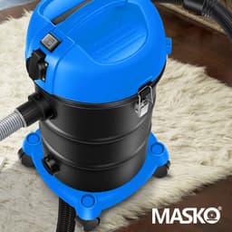 MASKO® Alleszuiger 6IN1 Nat- en Droogzuiger 2300W + stopcontact, Blaasfunctie, Droog- & natzuigen | Industriële stofzuiger vuilreservoir 30L Bouwstofzuiger - Blauw — thumbnail 4