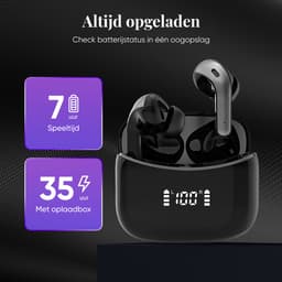 Fitbeats X15 - Oortjes draadloos - Bluetooth oordopjes - Sport oordopjes - Sport oortjes - Oordopjes - Earbuds - Geschikt voor Apple Iphone Samsung Android - IPX7 waterbestendig - 35 uur afspeel tijd — thumbnail 2