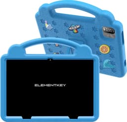 Elementkey Ai-Tab10 MAX - Android 12 Tablet - 192GB Opslag - 6GB Ram Kindvriendelijk, Krachtig - WiFi 6 en IPS-scherm - Stootbestendig - Blauw — thumbnail 1