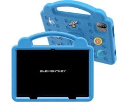 Elementkey Ai-Tab10 MAX - Android 12 Tablet - 192GB Opslag - 6GB Ram Kindvriendelijk, Krachtig - WiFi 6 en IPS-scherm - Stootbestendig - Blauw