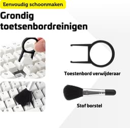 Garpex® Toetsenbord Schoonmaakset 19-delig - Keyboard Cleaning Kit voor Laptop, Camera & Smartphone - incl. Keycap Puller — thumbnail 5