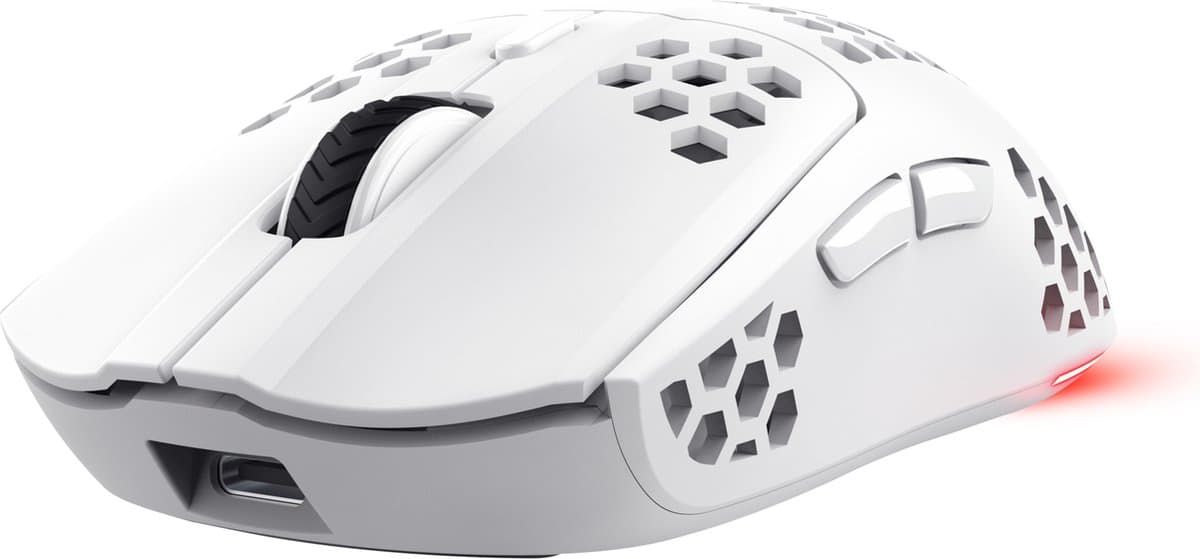 Trust GXT929W Helox - Draadloze Gaming Muis - Ultra licht - RGB verlichting - 4800 DPI - Wit — afbeelding 1