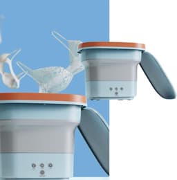 Opvouwbare wasmachine - 45 liter grote capaciteit - draagbare mini-wasmachine met 3 afgiftesnelheden - blauw — thumbnail 4