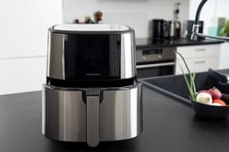 Gastronoma Heteluchtfriteuse - Airfryer 8L - Inclusief Accessoires - 18290007 - RVS/Zwart — thumbnail 5