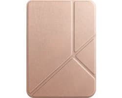 Hoesje Geschikt voor Kobo Clara BW Hoes Book Case Trifold - eReader Hoes Geschikt voor Kobo Clara BW Hoesje Book Cover - Rosé Goud