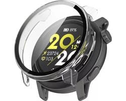 Strap-it Hard case hoesje met glasplaatje - geschikt voor Coros Pace 3 (transparant)