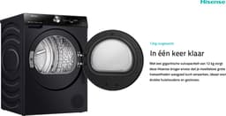 Hisense 7S Serie DH7S107BB - Wasdroger met Energielabel C - TFT Display - Warmtepompdroger - 10kg - ConnectLife - Basket Dry — thumbnail 12
