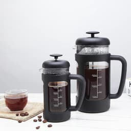 Franse pers 1000ml - Koffie Thee Maker met Hittebestendig borosilicaat Glas — thumbnail 4