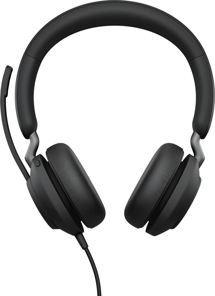 Jabra Evolve2 40 SE MS Stereo - Headset - op oor - met bekabeling - USB-C - ruisisolatie - gecertificeerd voor Microsoft Teams — afbeelding 1