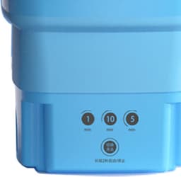 Opvouwbare mini-wasmachine imiteert handwrijving - Geïntegreerde draagbare wasmachine voor ondergoed (blauw) met gezondheidsgarantie — thumbnail 4