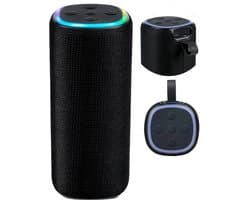Lomera Bluetooth Speaker - Draadloze Speaker - Bluetooth Luidspreker - Draagbare Bluetooth Speaker - Draagbare Speaker - Muziek Box - Muziekbox - Geluidsbox - Party Speaker - Partybox - Bluetooth Speaker RGB
