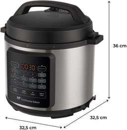 Multicooker snelkookpan - CONTINENTAL EDISON - CEMCSP10006L - 6 L - 1000 W - Zwart en roestvrij staal — thumbnail 6