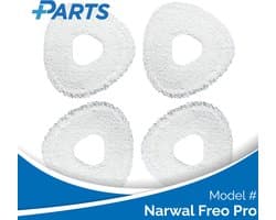 Narwal Freo Pro Dweilpads (4 Stuks, Plus.Parts® alternatief voor CP-PJ-A00087-00-00)