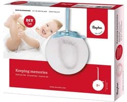 Set voor het maken van afdrukken van babyhandjes en -voetjes met lijst