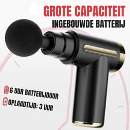 SCH® Massage Gun Professioneel - Massage Gun - Zwart - ‎ 11cm x 4cm x 9cm — thumbnail 3