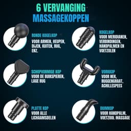 SCH® Massage Gun Professioneel - Massage Gun - Zwart - 15cm x 10cm x 7cm — thumbnail 2