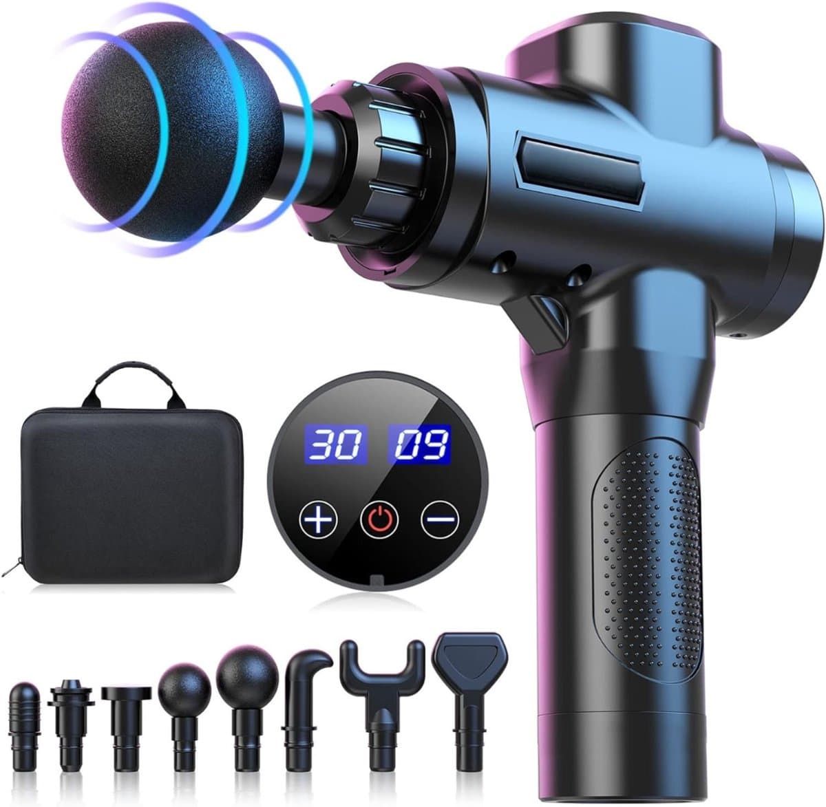 SCH® Massage Gun Professioneel - Massage Gun -Zwart - 15cm x 5cm x 22cm — afbeelding 1