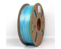 Gembird - PLA Silk Rainbow - 3D Printer Filament - 2 kleurig blauw en groen - blue/green - 1.75 mm - 1 kg