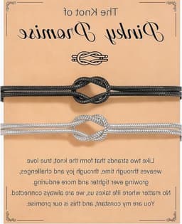 Arm banden voor koppels, matching armbanden met liefdesband voor Valentijnsdag en Kerstmis. Perfect cadeau idee. — thumbnail 1