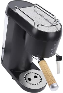 EAFC - Koffiezetapparaat – Espressoapparaat – Koffiemachine – Halfautomatisch – 20 Bar Pomp – Ingebouwde Melkopschuimer – 1,4L –Compact & Gebruiksvriendelijk - Zwart — thumbnail 2